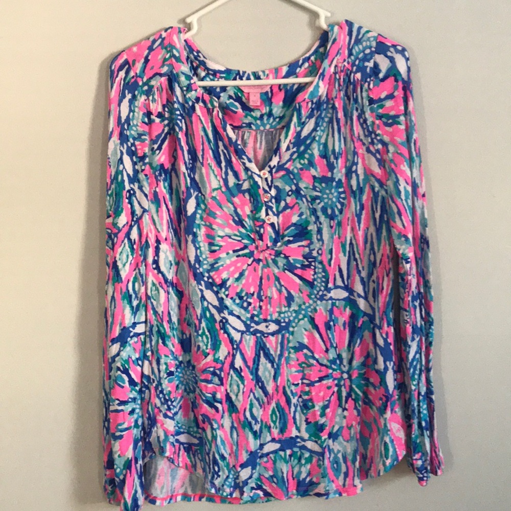 Lilly Pulitzer Button Top